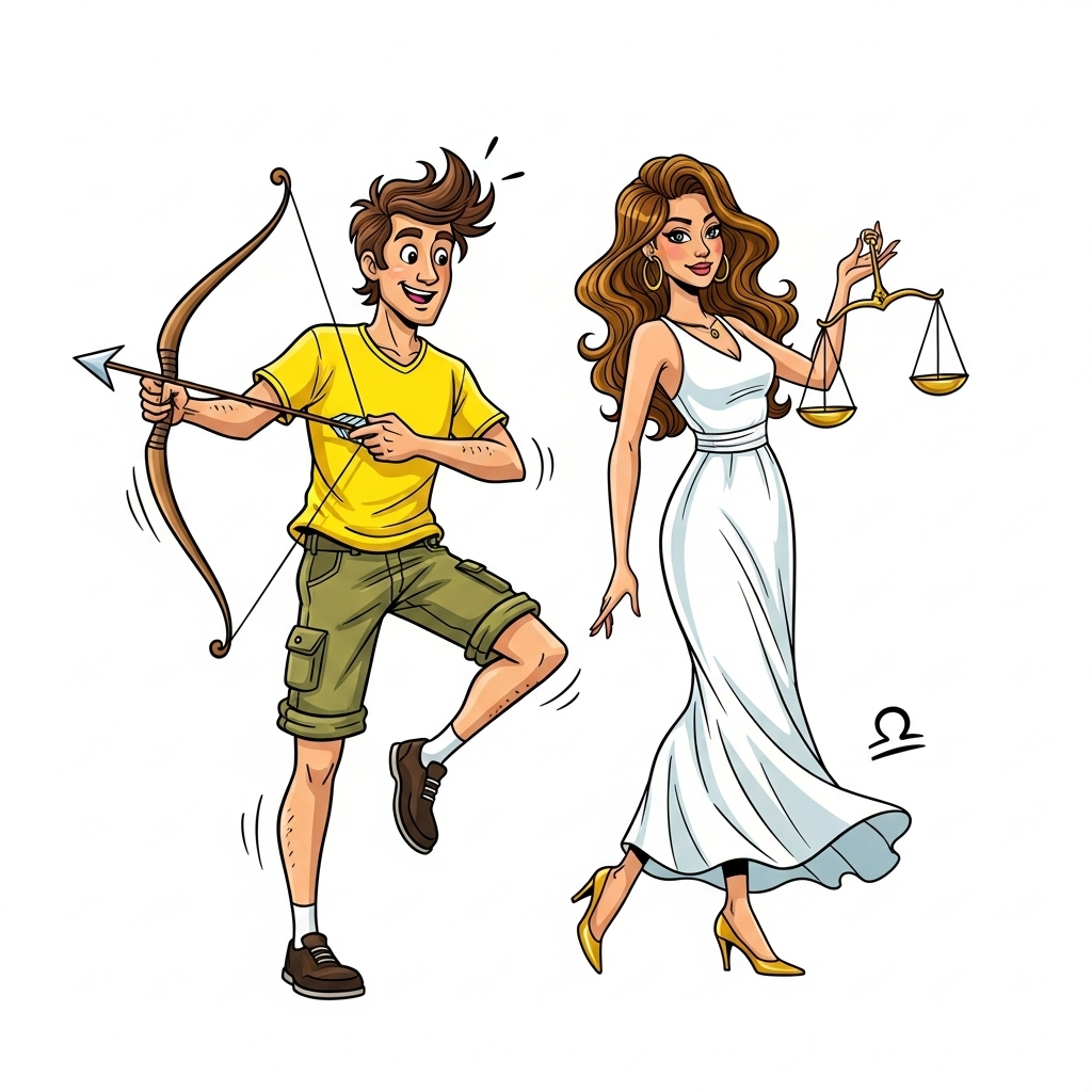 Sagittarius Man & Libra Woman