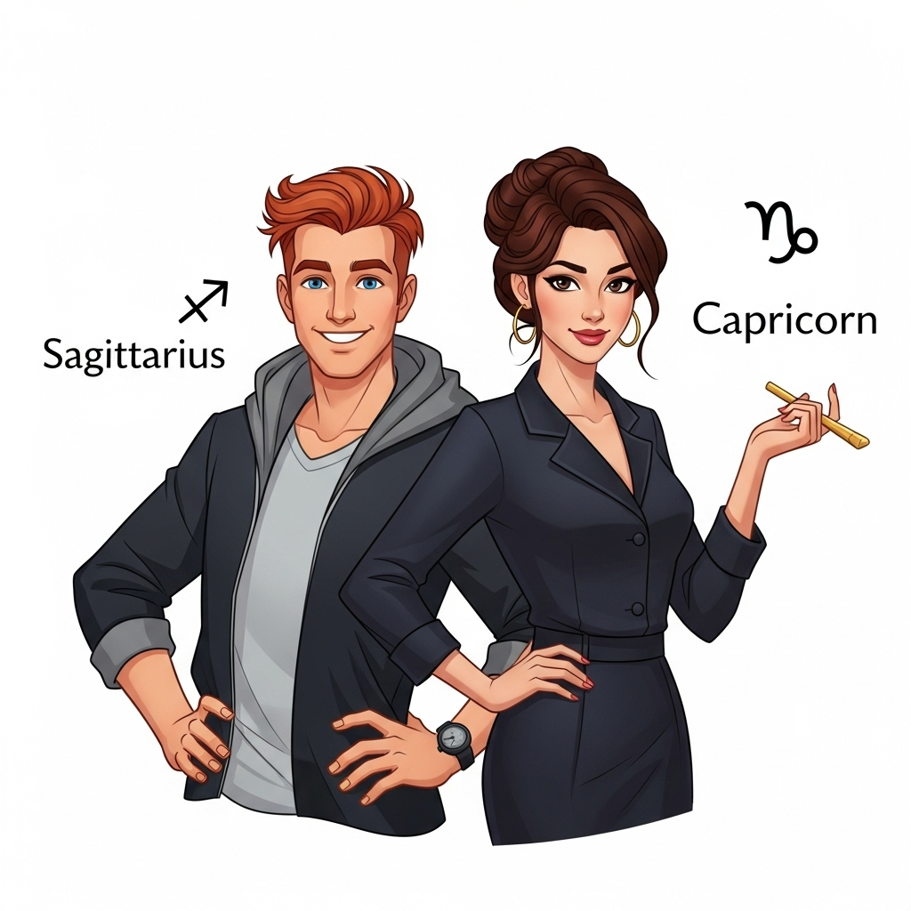 Sagittarius Man and Capricorn Woman