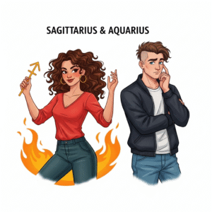 Sagittarius Woman, Aquarius Man